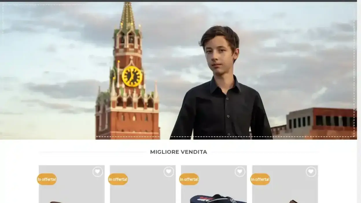 Screenshot of Non-Delivery scam website Novitamoda.com