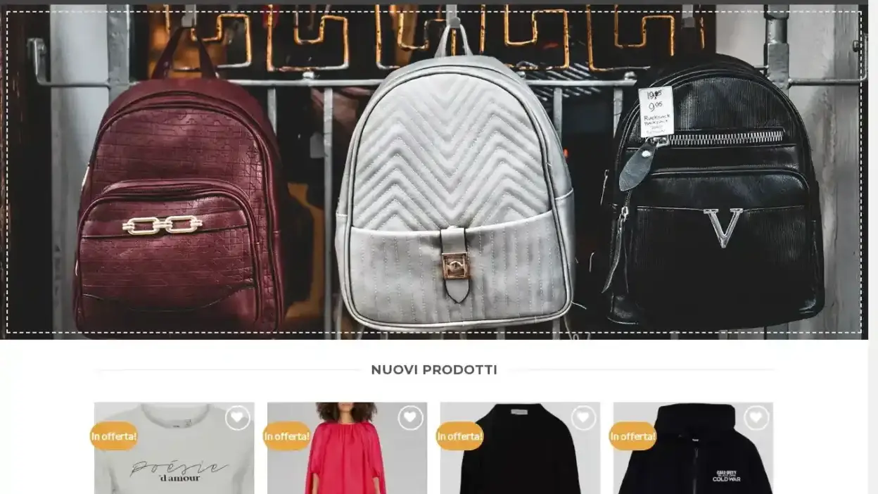 Screenshot of Non-Delivery scam website Nuovaglamour.com