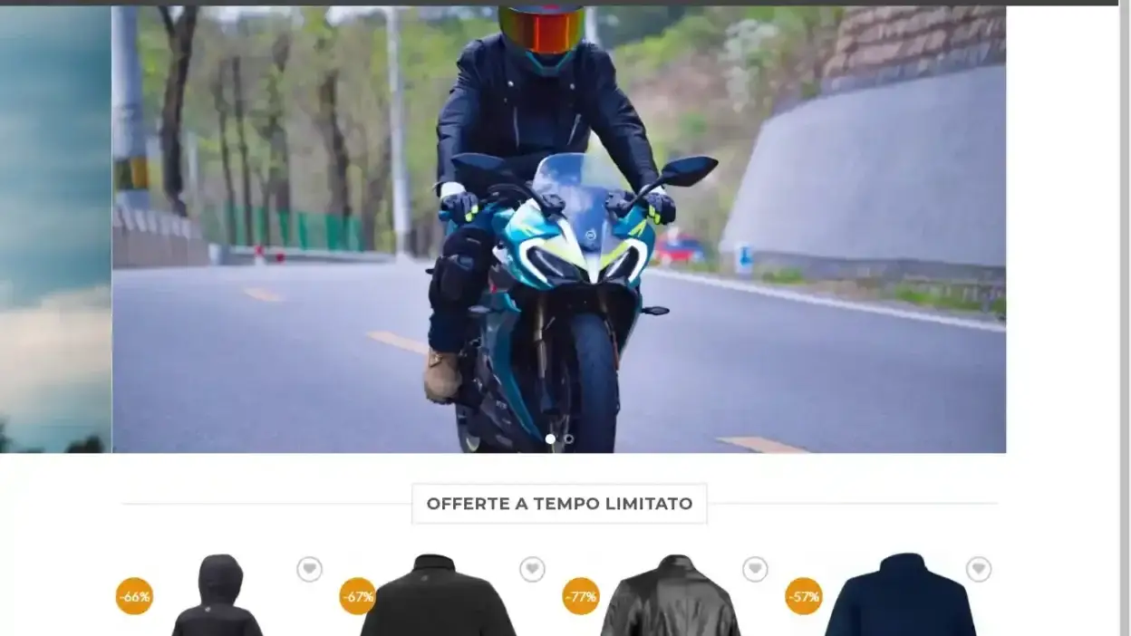 Screenshot of Non-Delivery scam website Offertemoto.com
