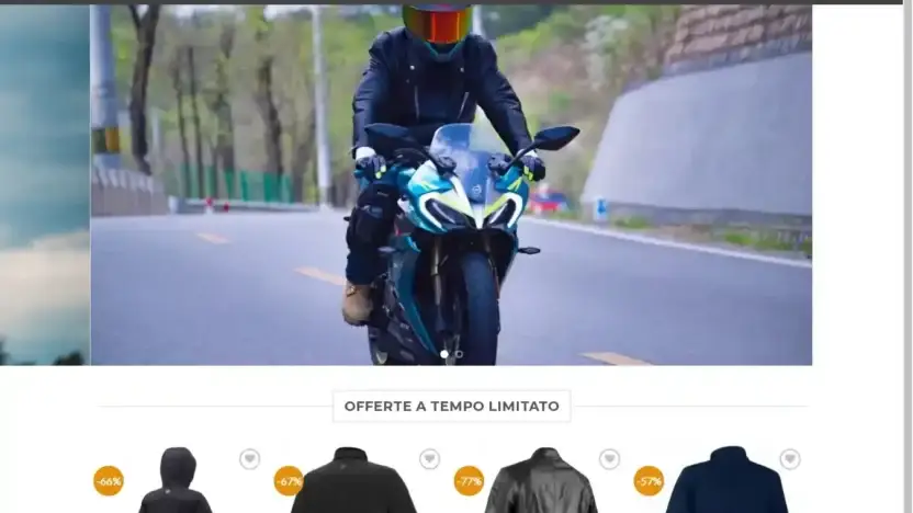 Screenshot of Non-Delivery scam website Offertemoto.com