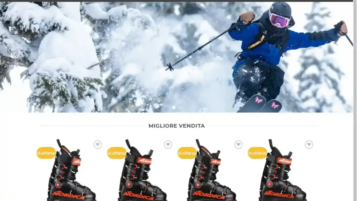 Screenshot of Non-Delivery scam website Offerteski.com