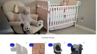 Screenshot of Non-Delivery scam website Officielbebe.com