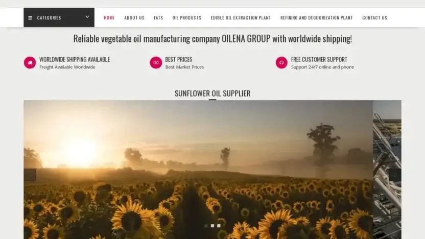 Screenshot of Commodity scam website Oilena-group.com