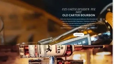 Screenshot of Whisky scam website Oldcarterbourbon.com