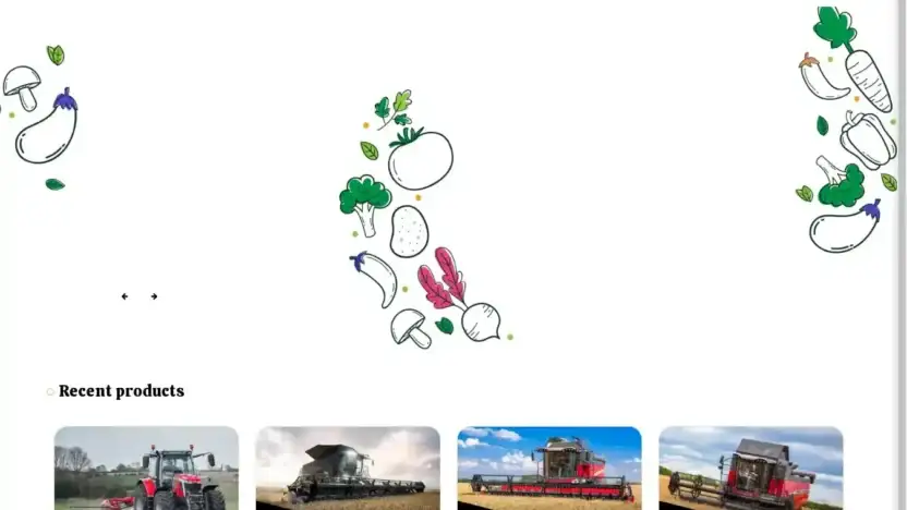 Screenshot of Non-Delivery scam website Omniagritechsuppliers.com