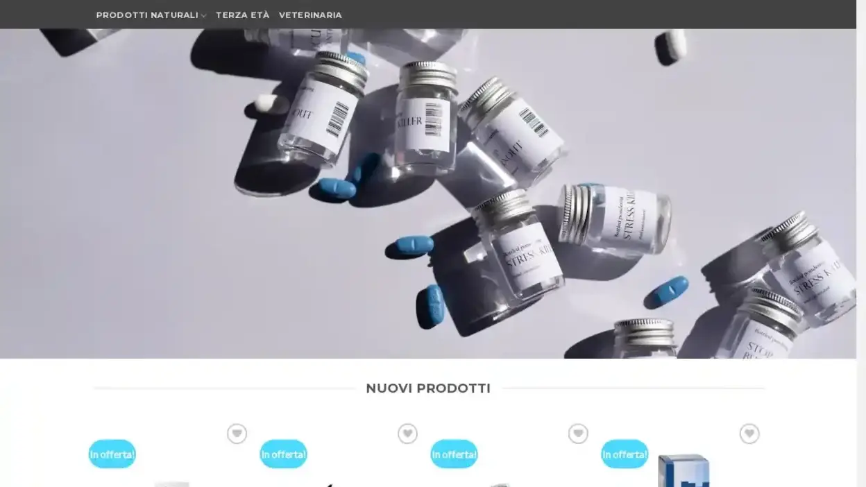 Screenshot of Non-Delivery scam website Onlinefarmaci.com