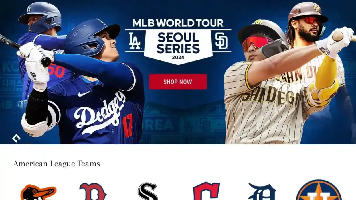 Screenshot of Non-Delivery scam website Onlinemlb.com