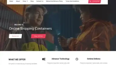 Screenshot of Container scam website Onlineshippingcontainers.com
