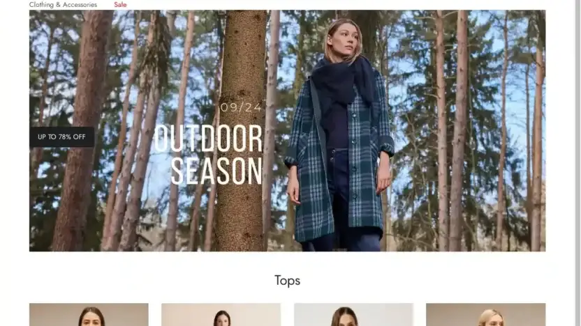 Screenshot of Non-Delivery scam website Onlinevip.store