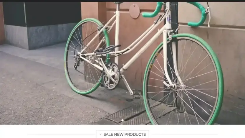 Screenshot of Sport scam website Opthcbicycle.com