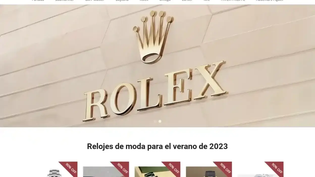 Screenshot of Fashion scam website Ourcoolwatchs.com