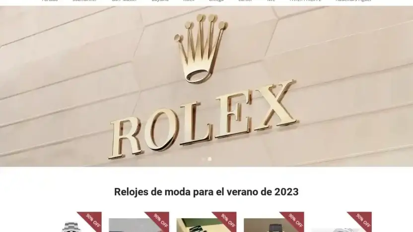 Screenshot of Fashion scam website Ourcoolwatchs.com