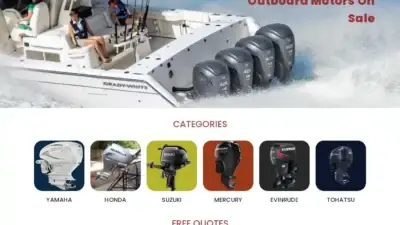 Screenshot of Automobile scam website Outboard-motorshop.com