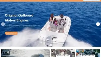 Screenshot of Automobile scam website Outboardmotorsengine.com
