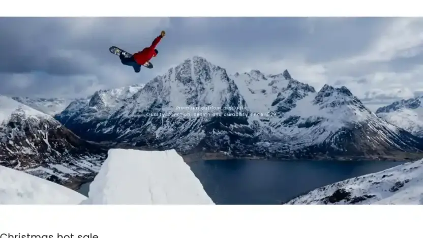 Screenshot of Non-Delivery scam website Outdoordiscountstore.shop