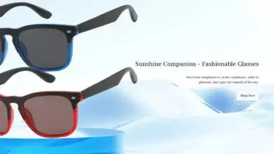 Screenshot of Non-Delivery scam website Outdoorglasses.shop