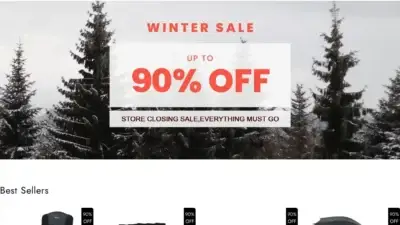 Screenshot of Non-Delivery scam website Outdoortools.store