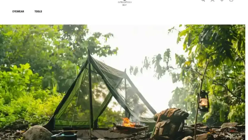 Screenshot of Non-Delivery scam website Outdoortoolsbest.com