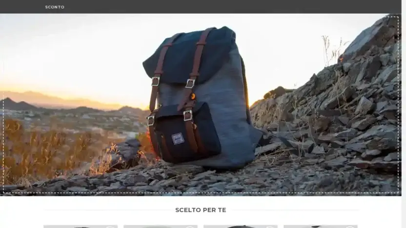 Screenshot of Non-Delivery scam website Outdoorvivere.com