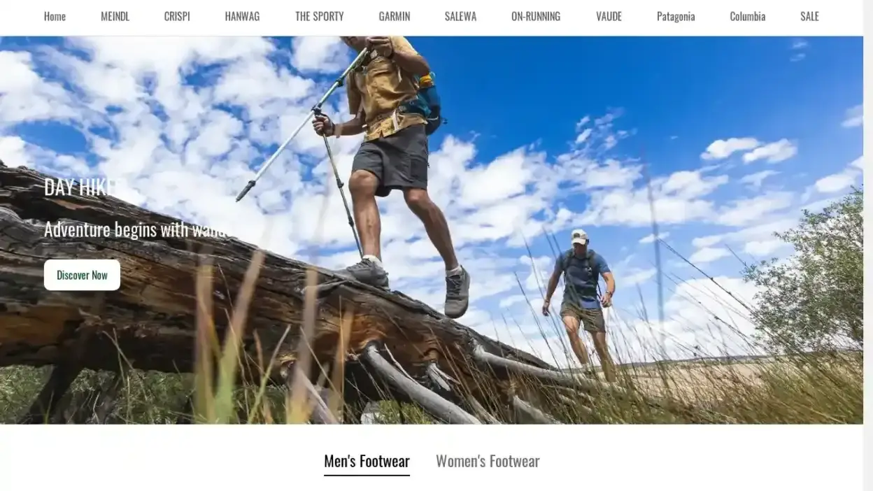 Screenshot of Non-Delivery scam website Outdshoe.com