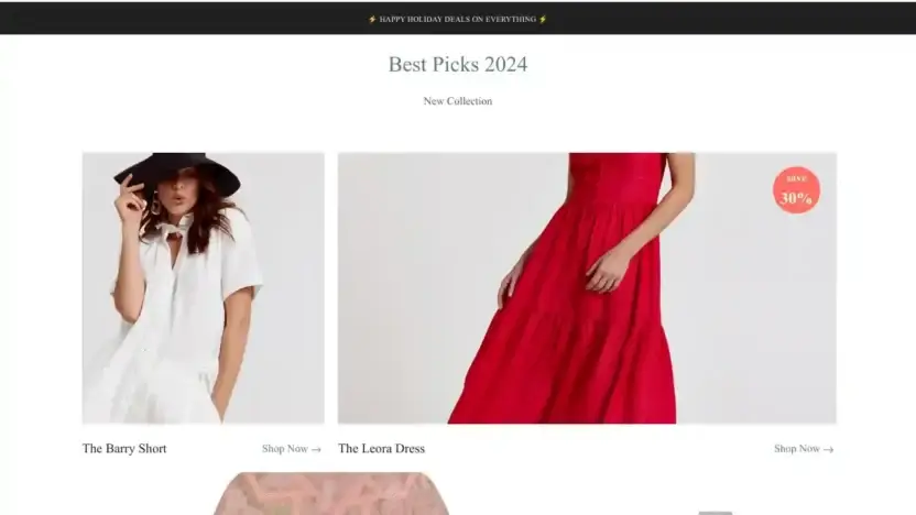 Screenshot of Non-Delivery scam website Outletzone1995.shop