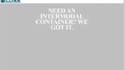 Screenshot of Container scam website Pacecontainerhandlers.com