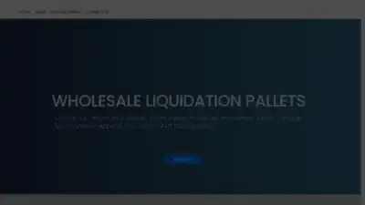 Screenshot of Liquidation scam website Palletsliquidation.com