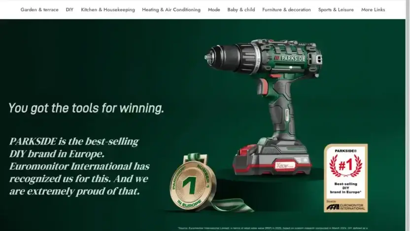 Screenshot of Non-Delivery scam website Parksidesale.shop