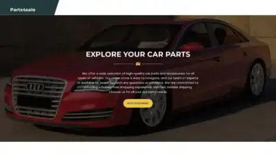 Screenshot of Automobile scam website Parts4-sale.com