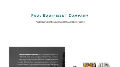 Screenshot of Non-Delivery scam website Paulequipmentcompany.com