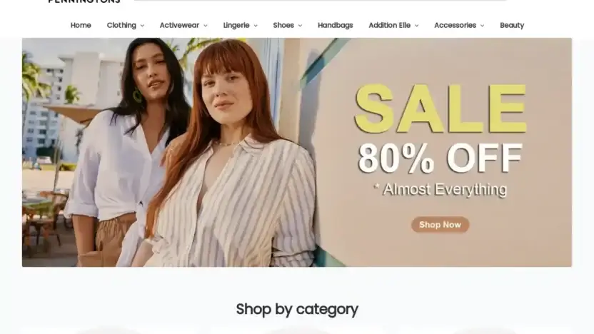 Screenshot of Non-Delivery scam website Pennplussize.com