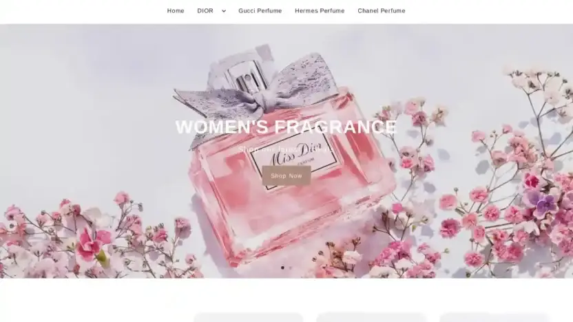 Screenshot of Non-Delivery scam website Perfumrry.com