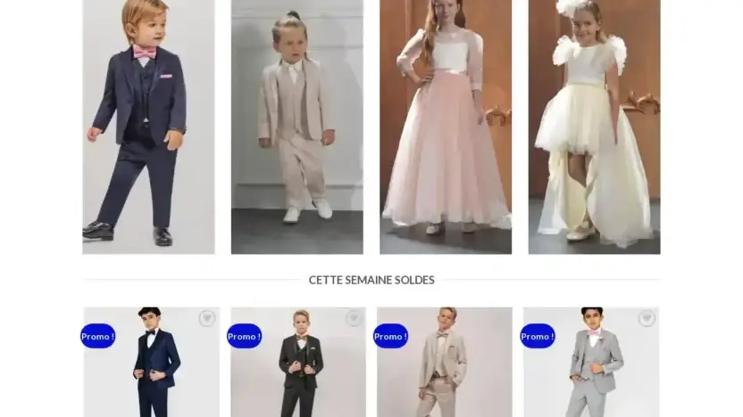 Screenshot of Non-Delivery scam website Petitsmecsmode.com