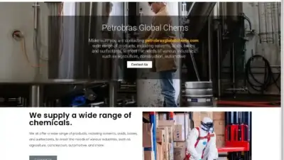 Screenshot of Non-Delivery scam website Petrobrasglobalchems.com