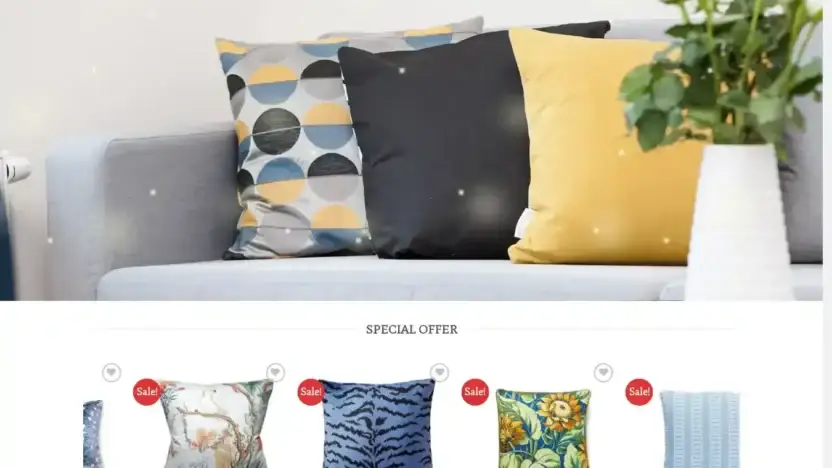 Screenshot of Non-Delivery scam website Pillowforsale.com