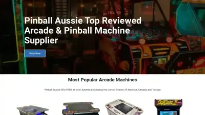 Screenshot of Non-Delivery scam website Pinballaussie.com