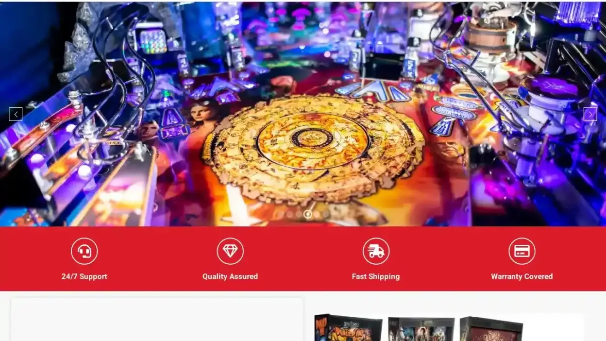 Screenshot of Non-Delivery scam website Pinballclassic.com