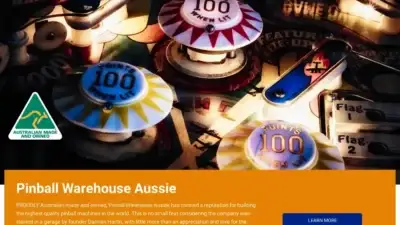 Screenshot of Non-Delivery scam website Pinballwarehouseaussie.com