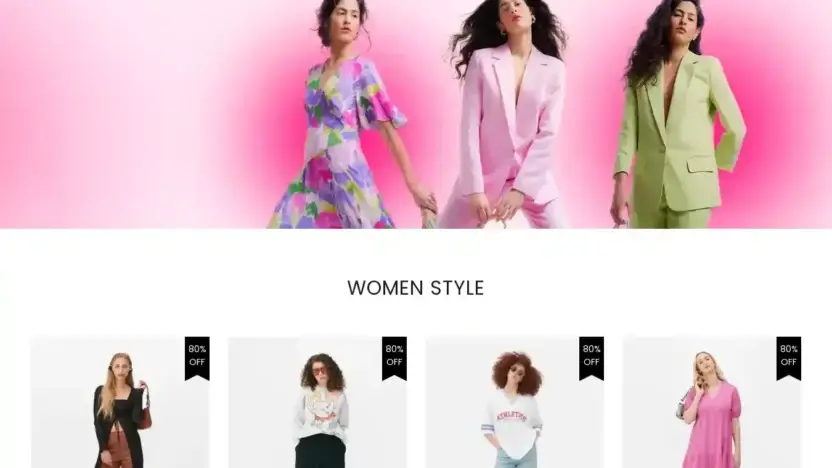 Screenshot of Non-Delivery scam website Pmkoutlets.shop