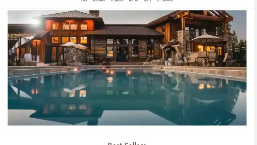Screenshot of Non-Delivery scam website Poolsuppliesbest.com