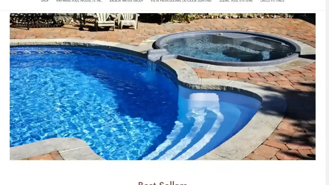 Screenshot of Non-Delivery scam website Poolsupplygreat.com