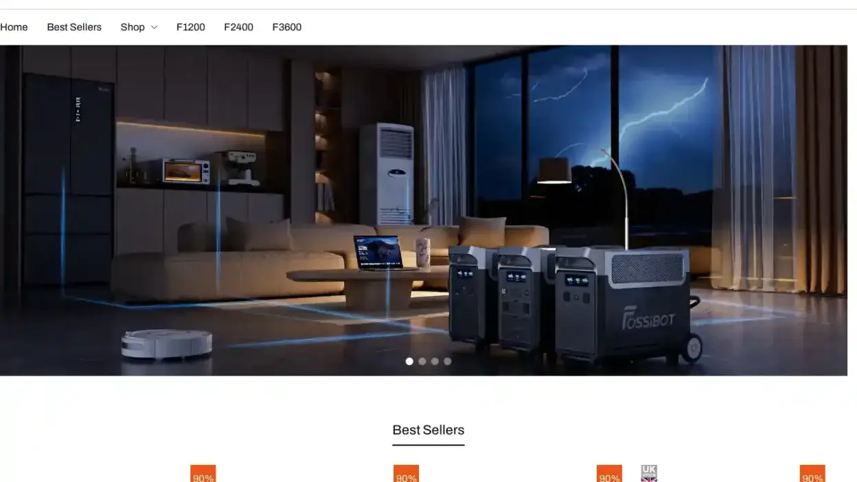 Screenshot of Non-Delivery scam website Portablepowerstation.store