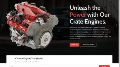 Screenshot of Automobile scam website Powerequipmentmotors.com