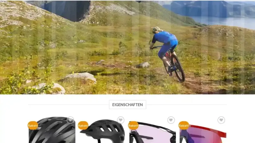 Screenshot of Sport scam website Preisfahrrad.com