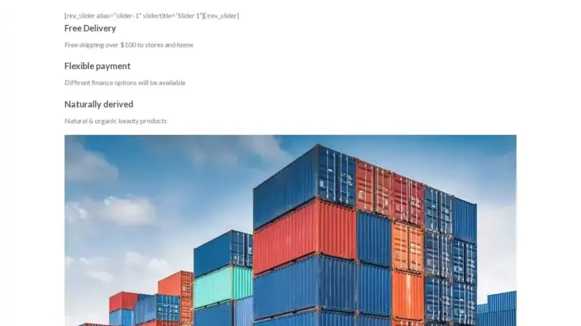 Screenshot of Container scam website Premiumcontainerssolutions.com