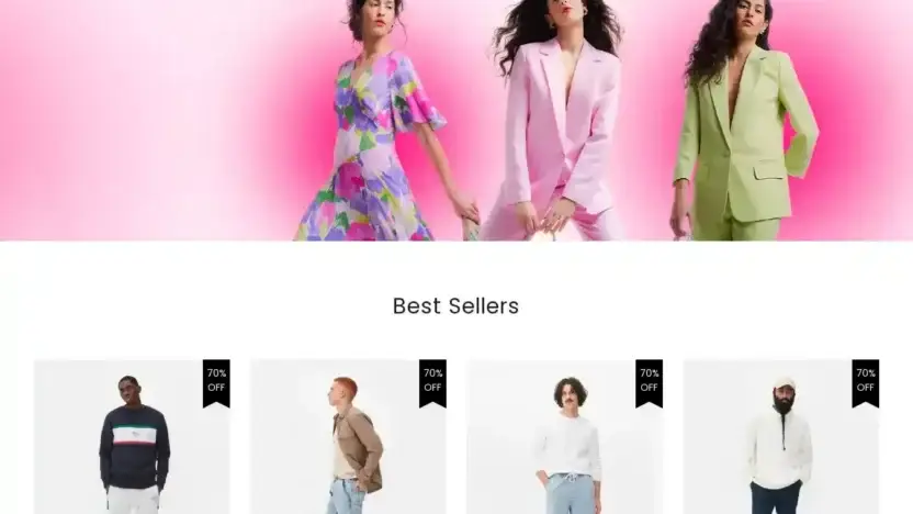 Screenshot of Fashion scam website Primarkie.shop