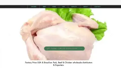 Screenshot of Commodity scam website Primeirochicken.com