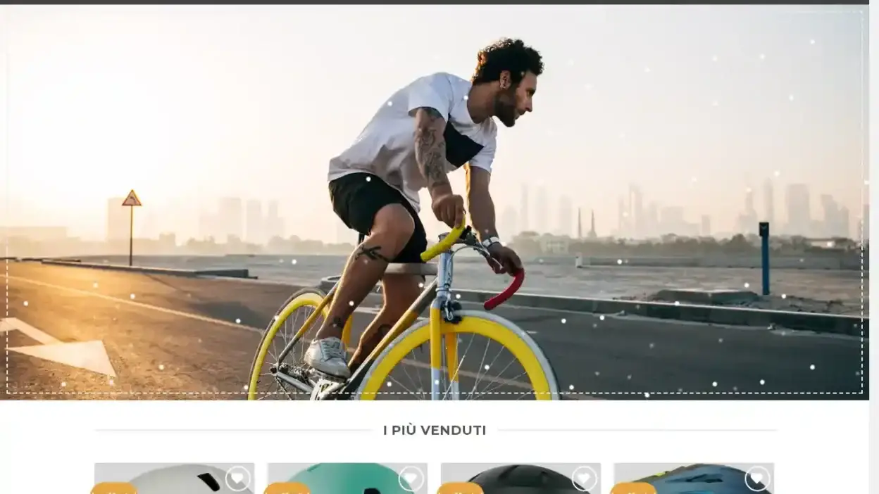 Screenshot of Non-Delivery scam website Prodottibiciclette.com