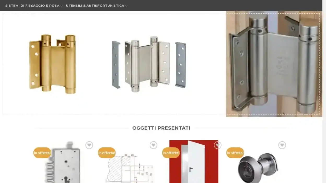Screenshot of Non-Delivery scam website Prodottihardware.com
