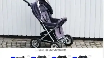 Screenshot of Non-Delivery scam website Produitsbaby.com